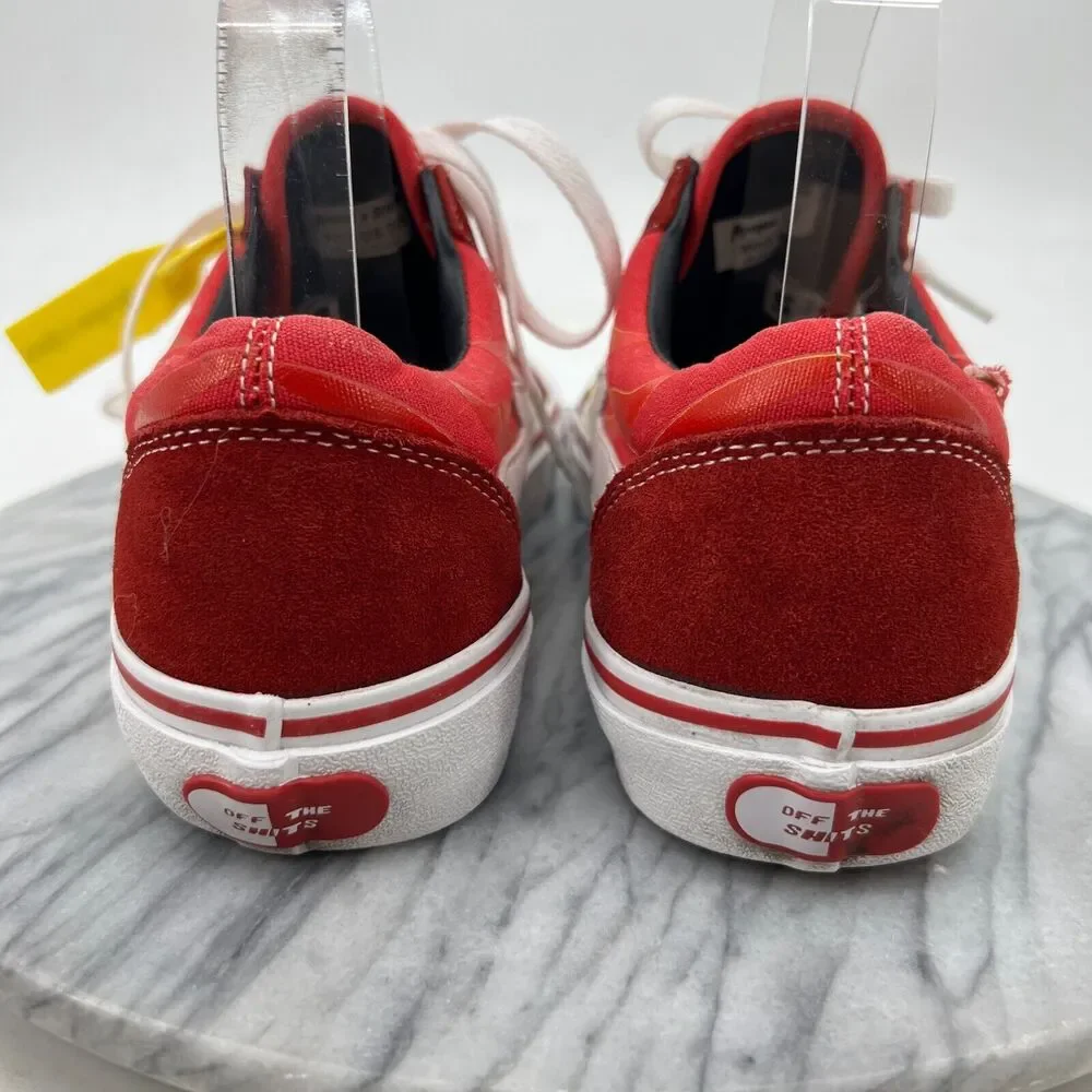Revenge X Storm Ian Connor Sneakers Mens 7.5 Red Flame Low Top Comfort *READ